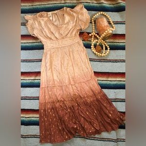 Sweet Magnolia Boho Ombré Maxi Dress